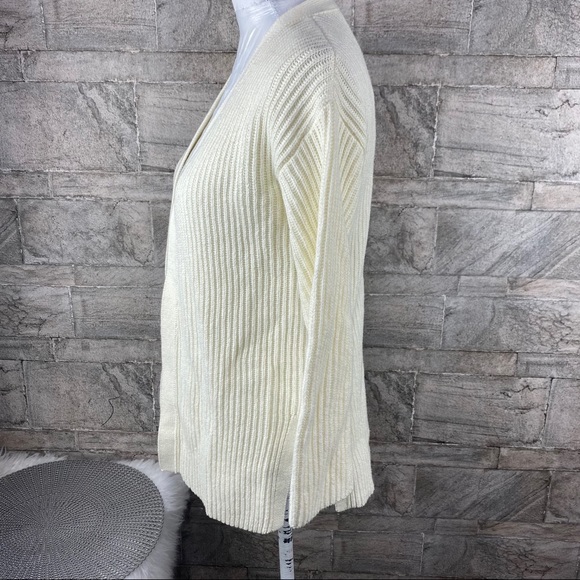 J.CREW Open Knit Sweatee Cardigan J7846 Cotton - Picture 2 of 8